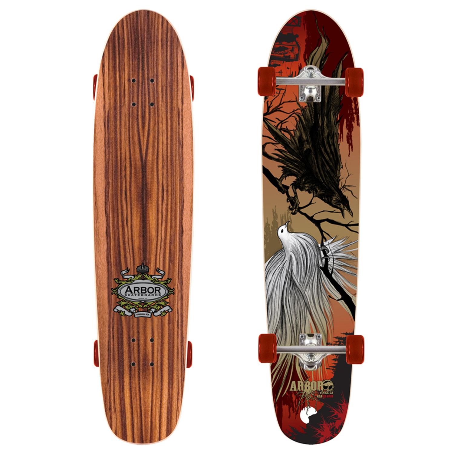 Arbor Hybrid Koa Longboard evo