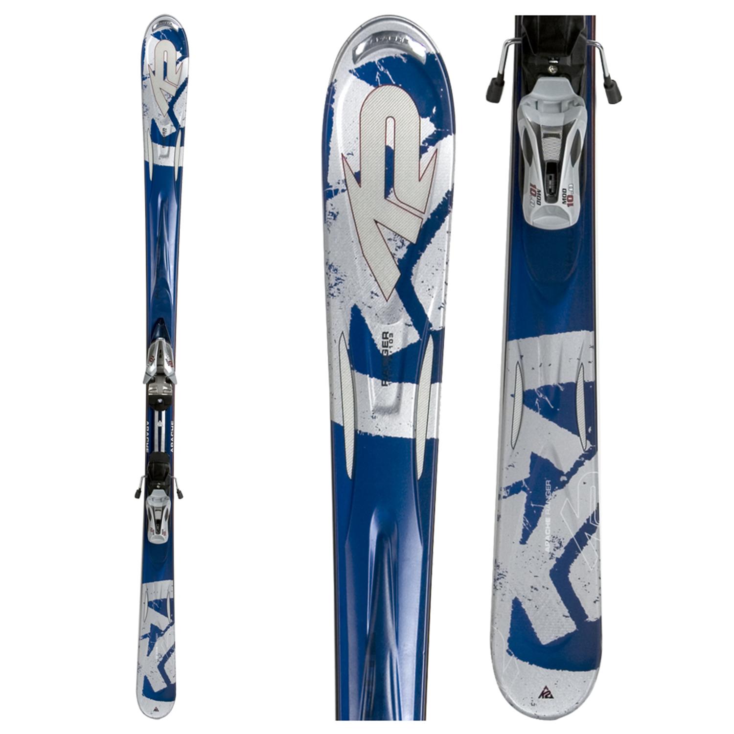 K2 Apache Ranger Skis + Marker IBC 10.0 Bindings 2008 evo outlet