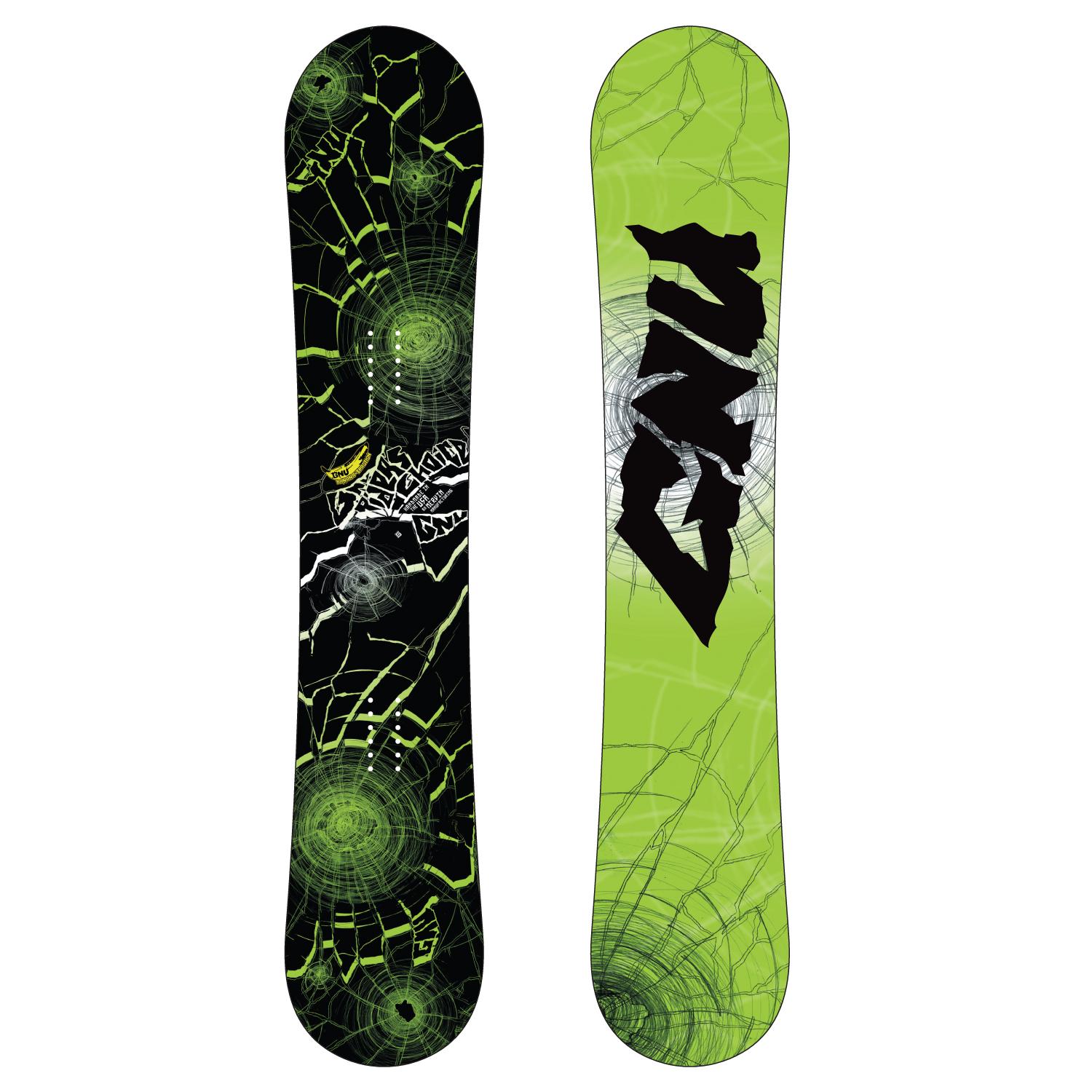 GNU Riders Choice BTX Wide Banana Rocker Snowboard 2010 evo outlet