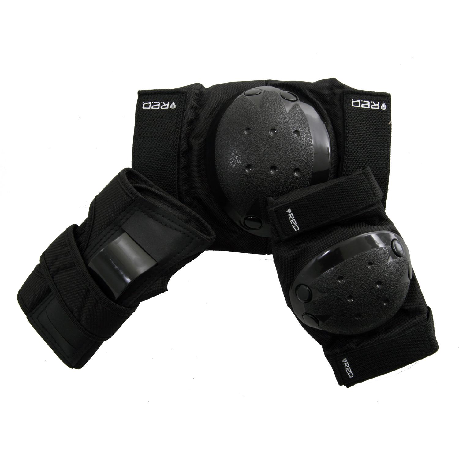 Red Skateboard Pad Set Youth evo