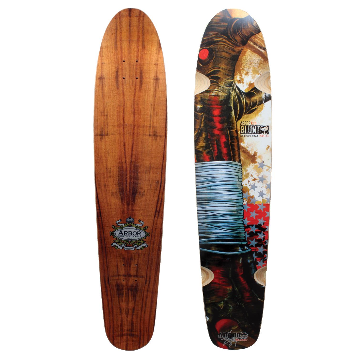 Arbor Blunt Koa Longboard Deck evo
