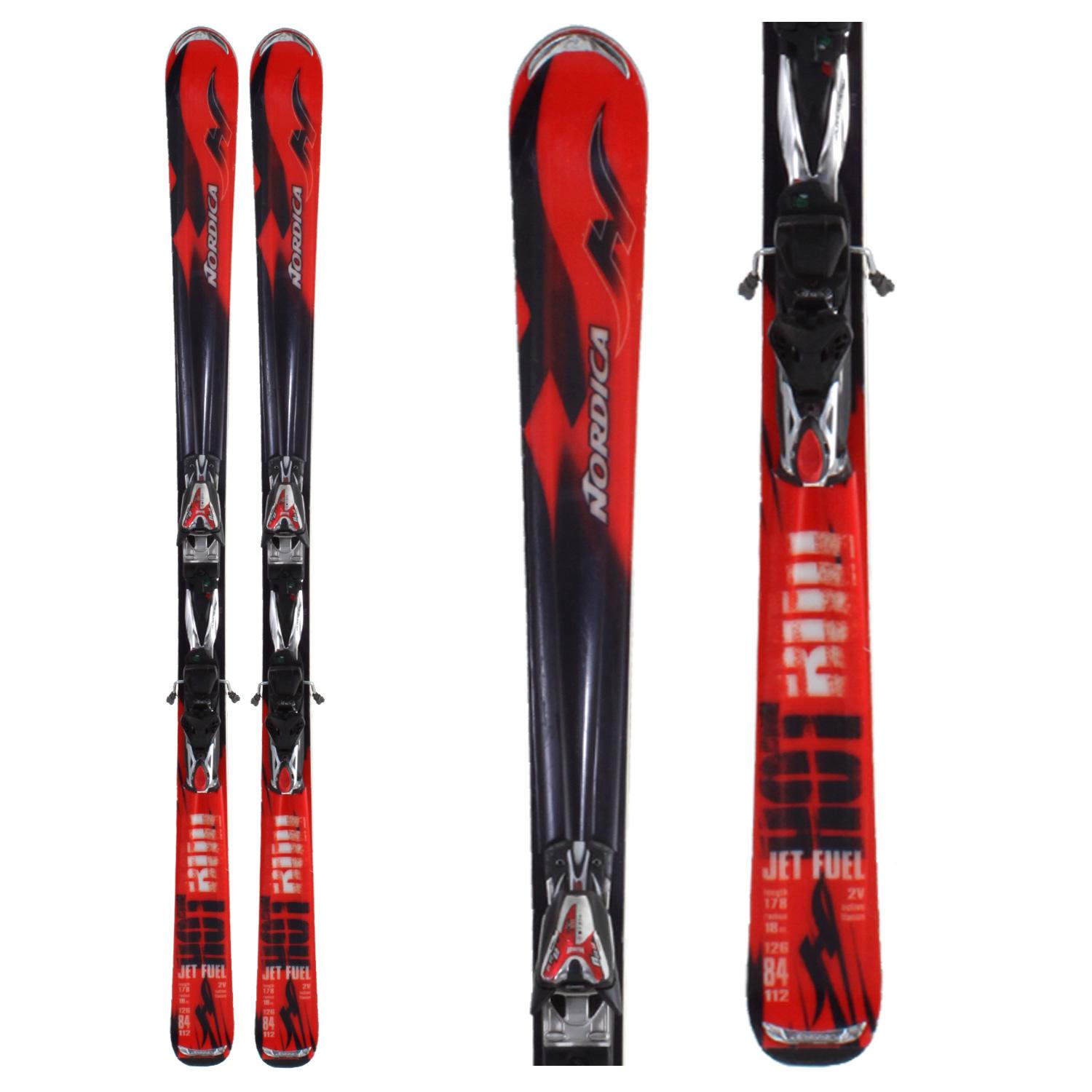 Nordica Hot Rod Jet Fuel Skis + Bindings Used 2008 evo outlet