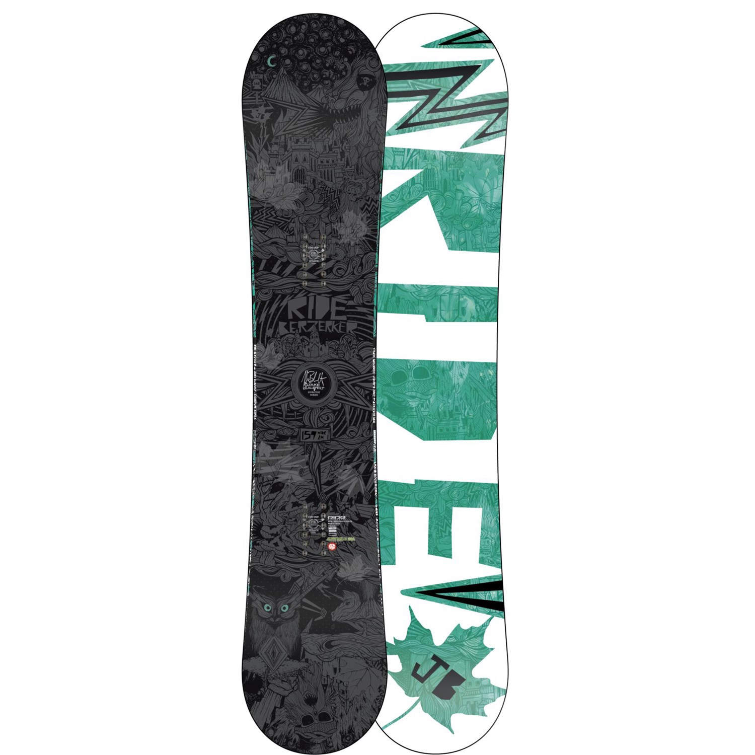 Ride Berzerker Wide Snowboard 2012 evo outlet