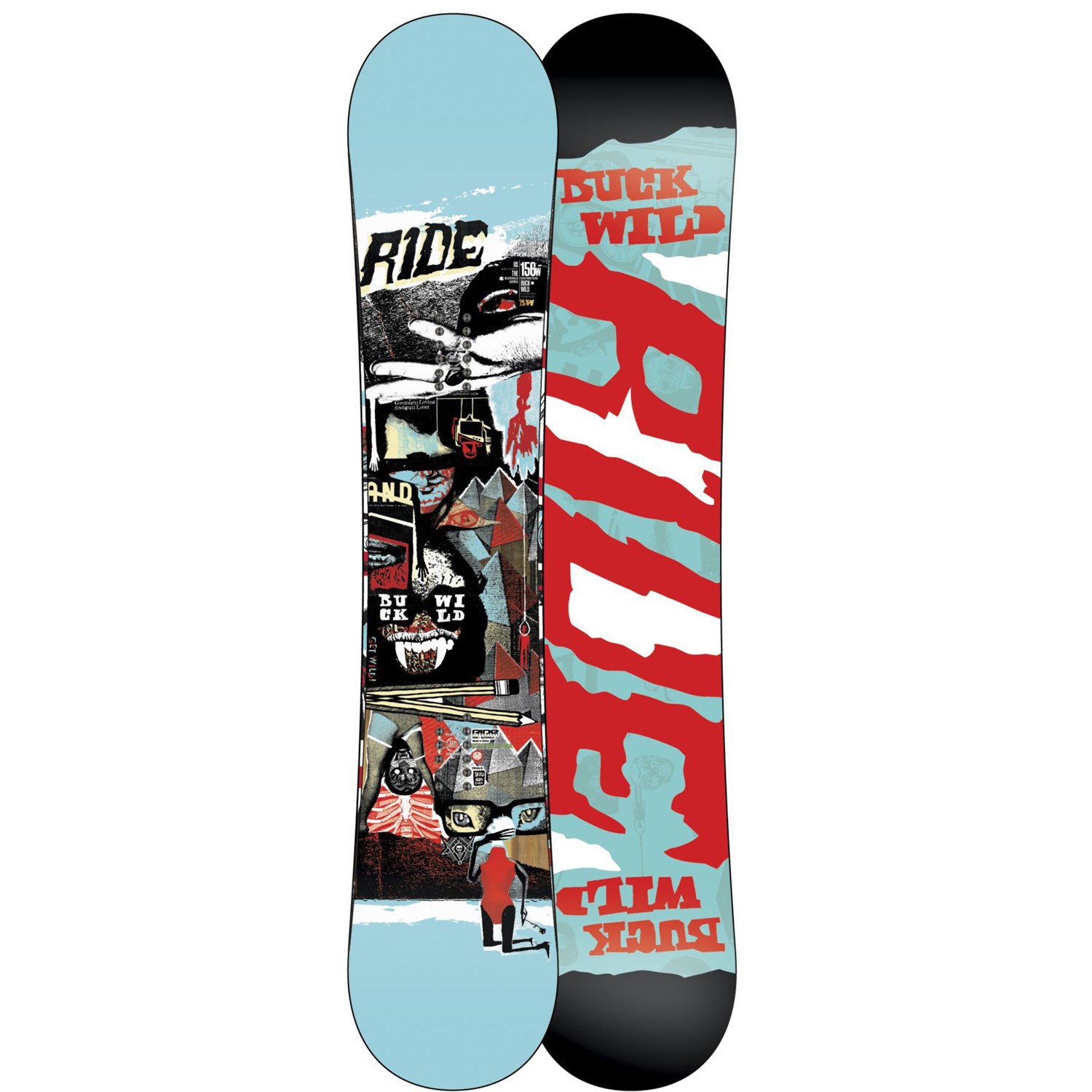 Ride Buck Wild Wide Snowboard 2012 evo outlet