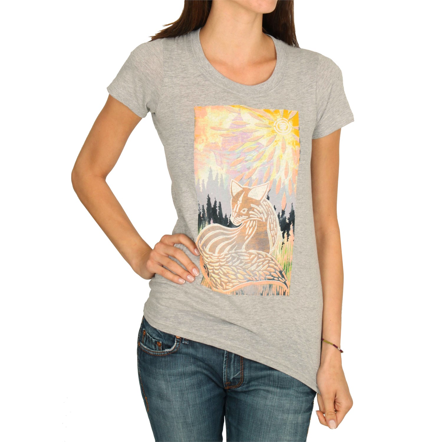 gray fox t shirt