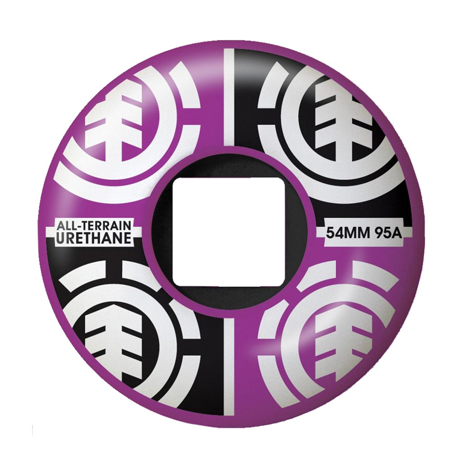 Element Quadrant Purple Skateboard Wheels evo outlet