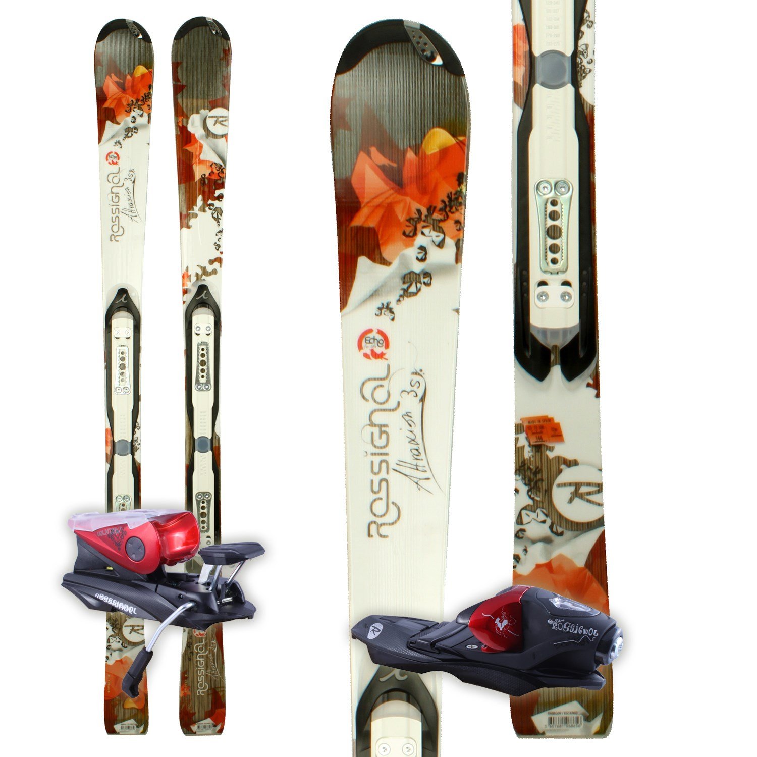 Rossignol Attraxion 3S Skis + Saphir 110 Bindings Women's 2012 evo