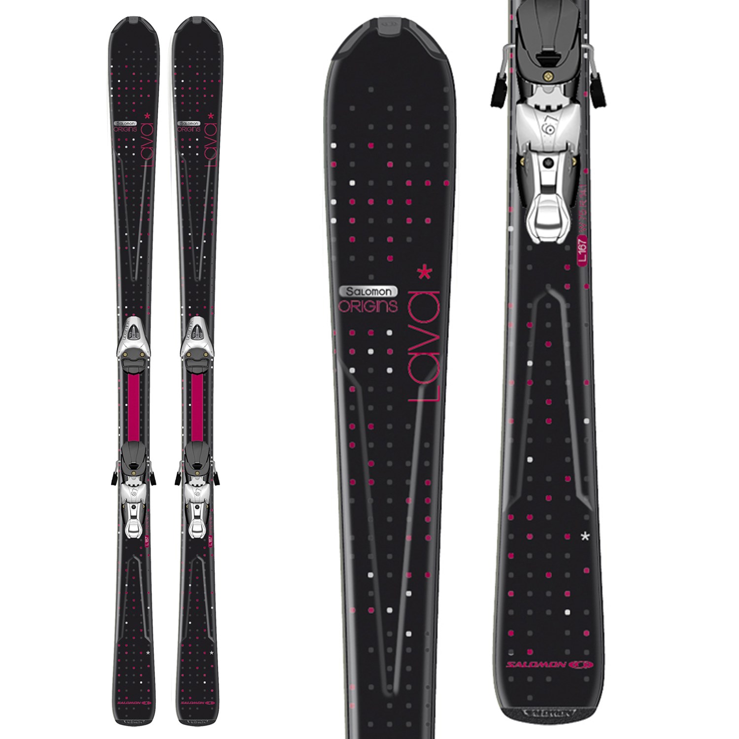 Salomon Origins Lava Skis + L9 Bindings Women's 2012 evo outlet