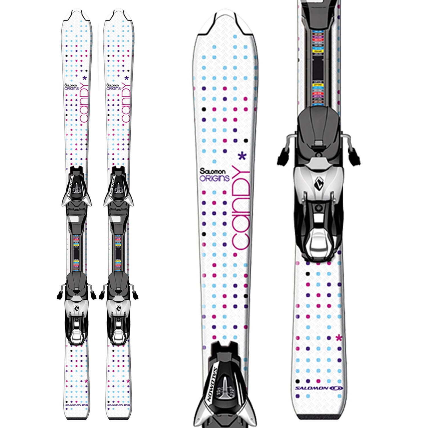 Salomon Candy Jr Skis + L7 Bindings Youth 2012 evo outlet