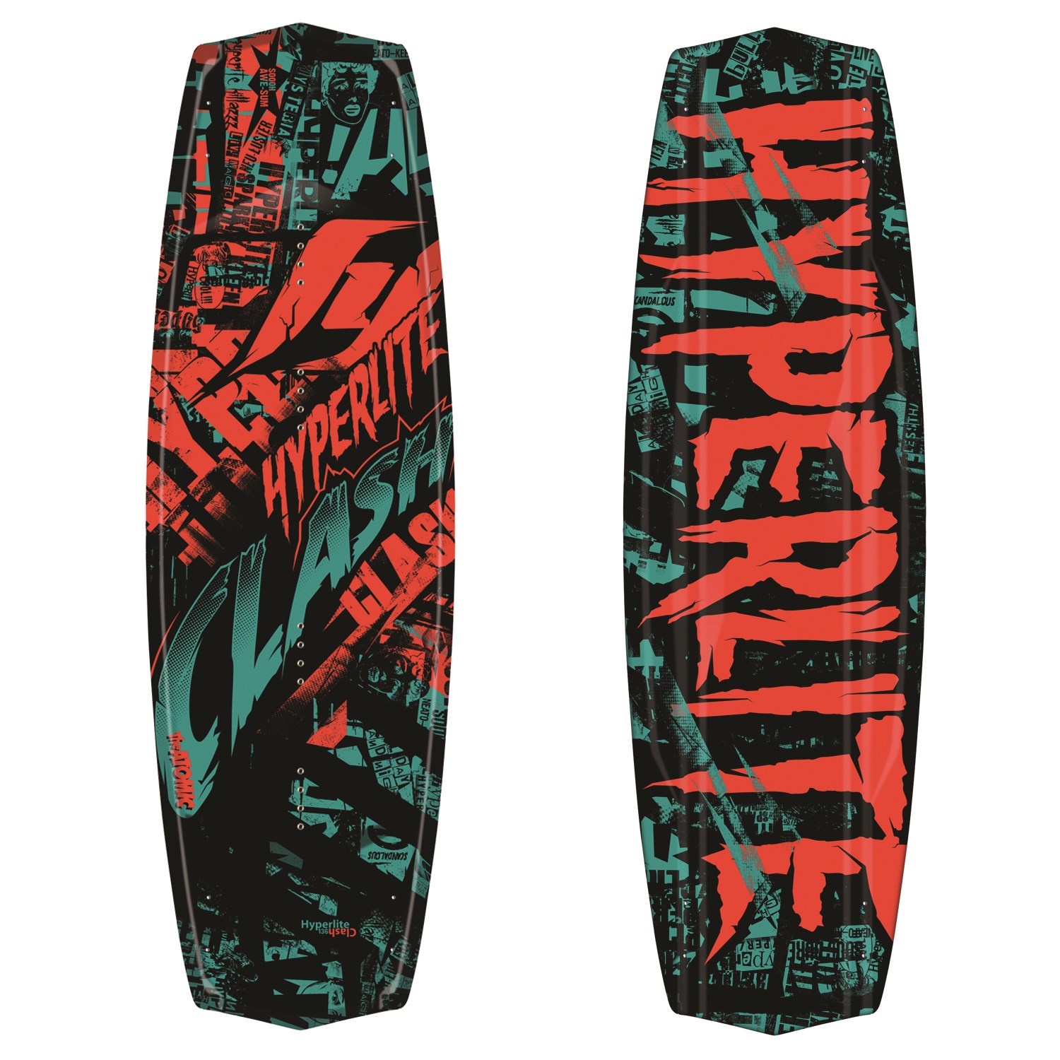 Hyperlite Clash Wakeboard + Focus Wakeboard Bindings 2012 evo outlet