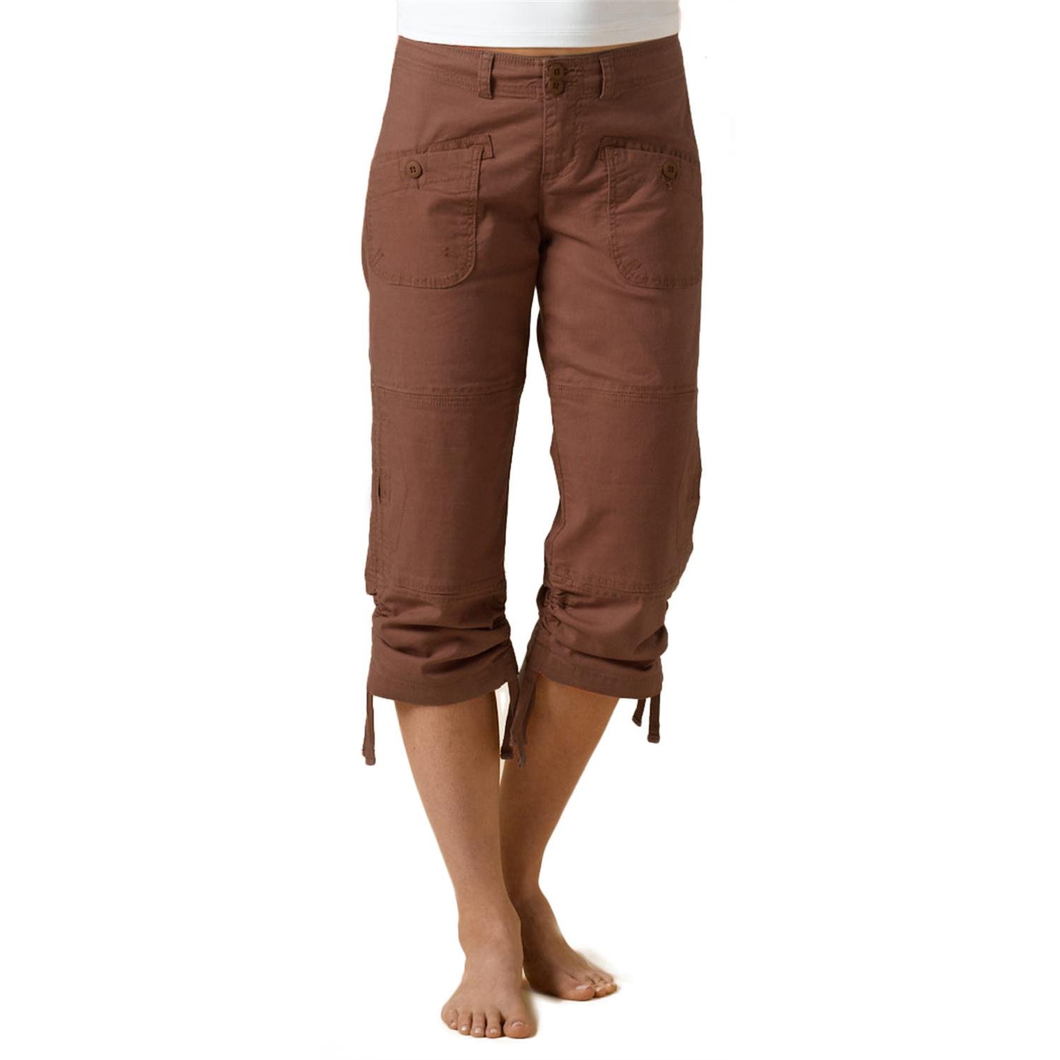 womens tan capri pants