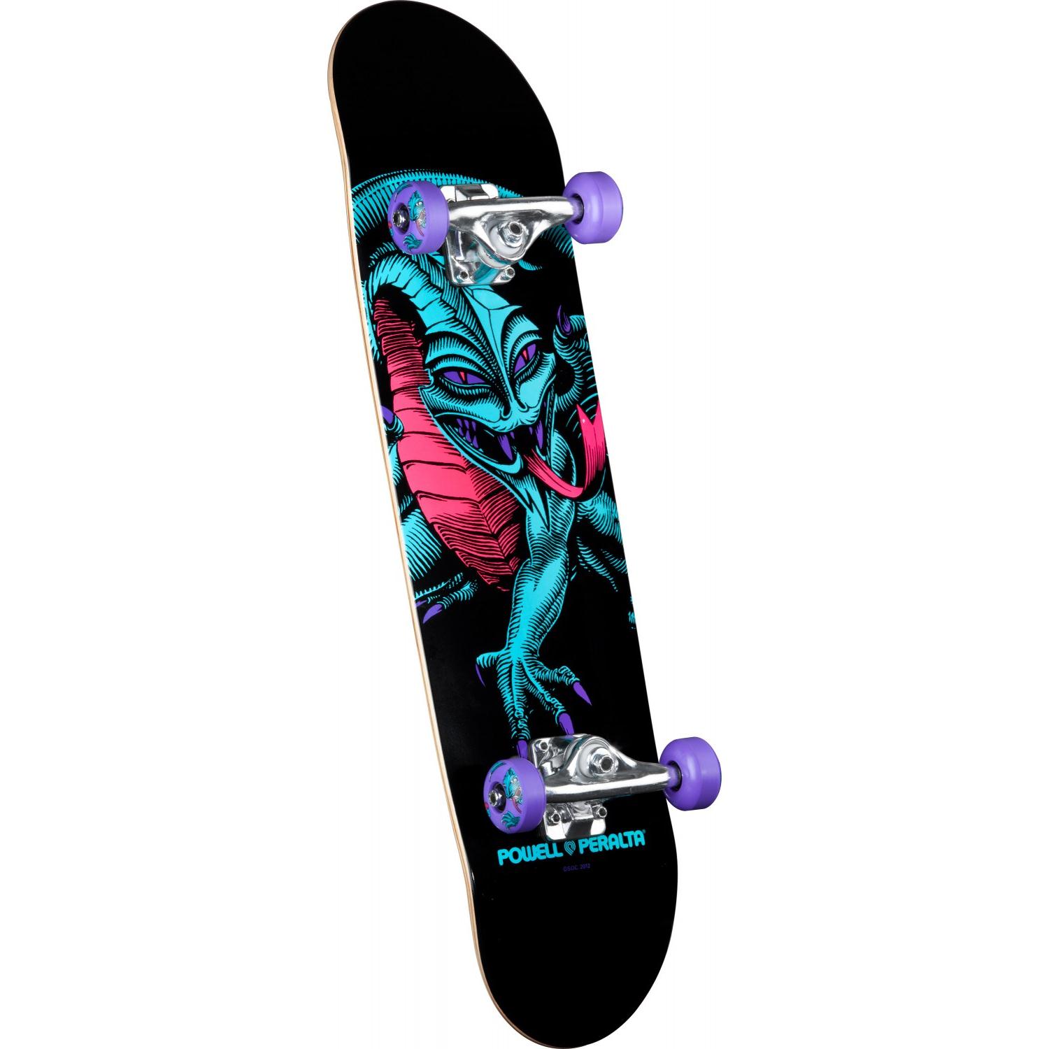 Powell Peralta Black Light Cab Dragon Purple Skateboard Complete evo