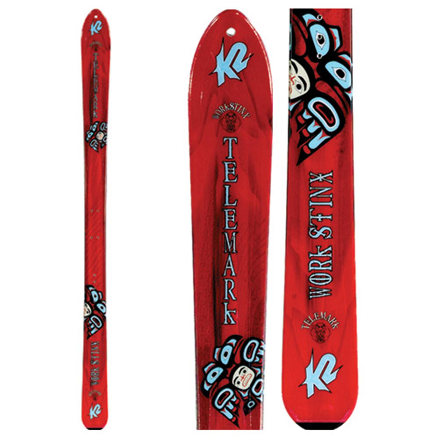 K2 Work Stinx Telemark Skis (with inserts) 2005 evo outlet