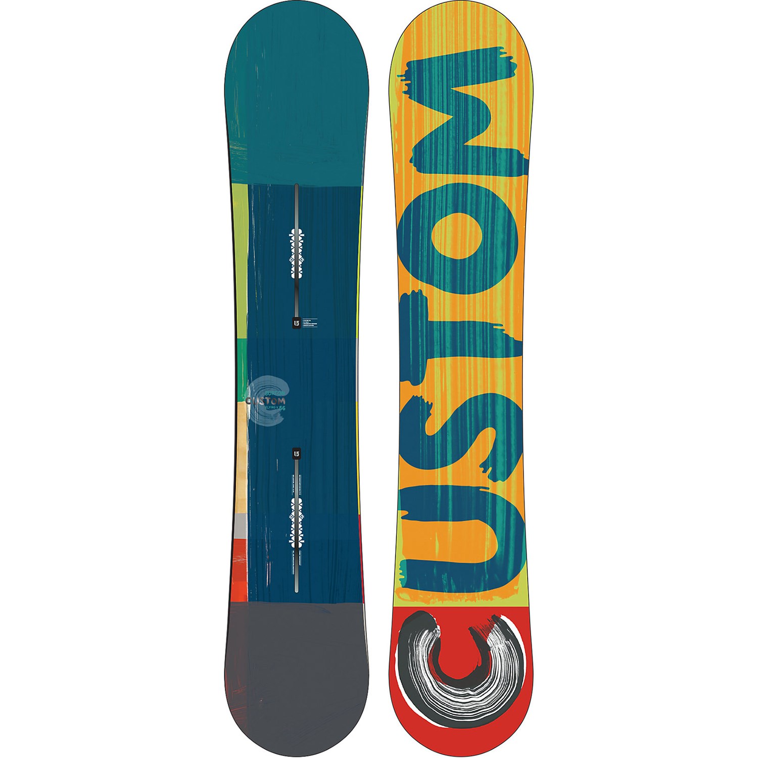 Burton Custom Flying V Snowboard + Cartel EST Bindings 2015 evo outlet