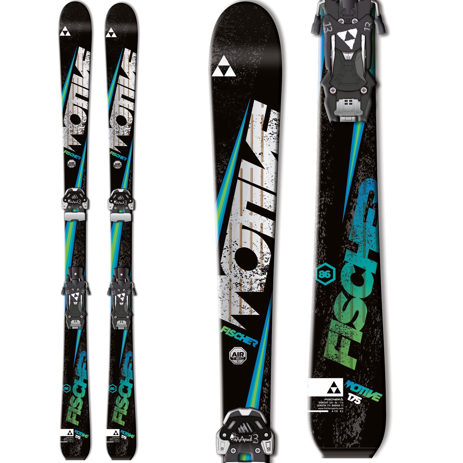Fischer Motive 86 Ti Skis 2015 evo