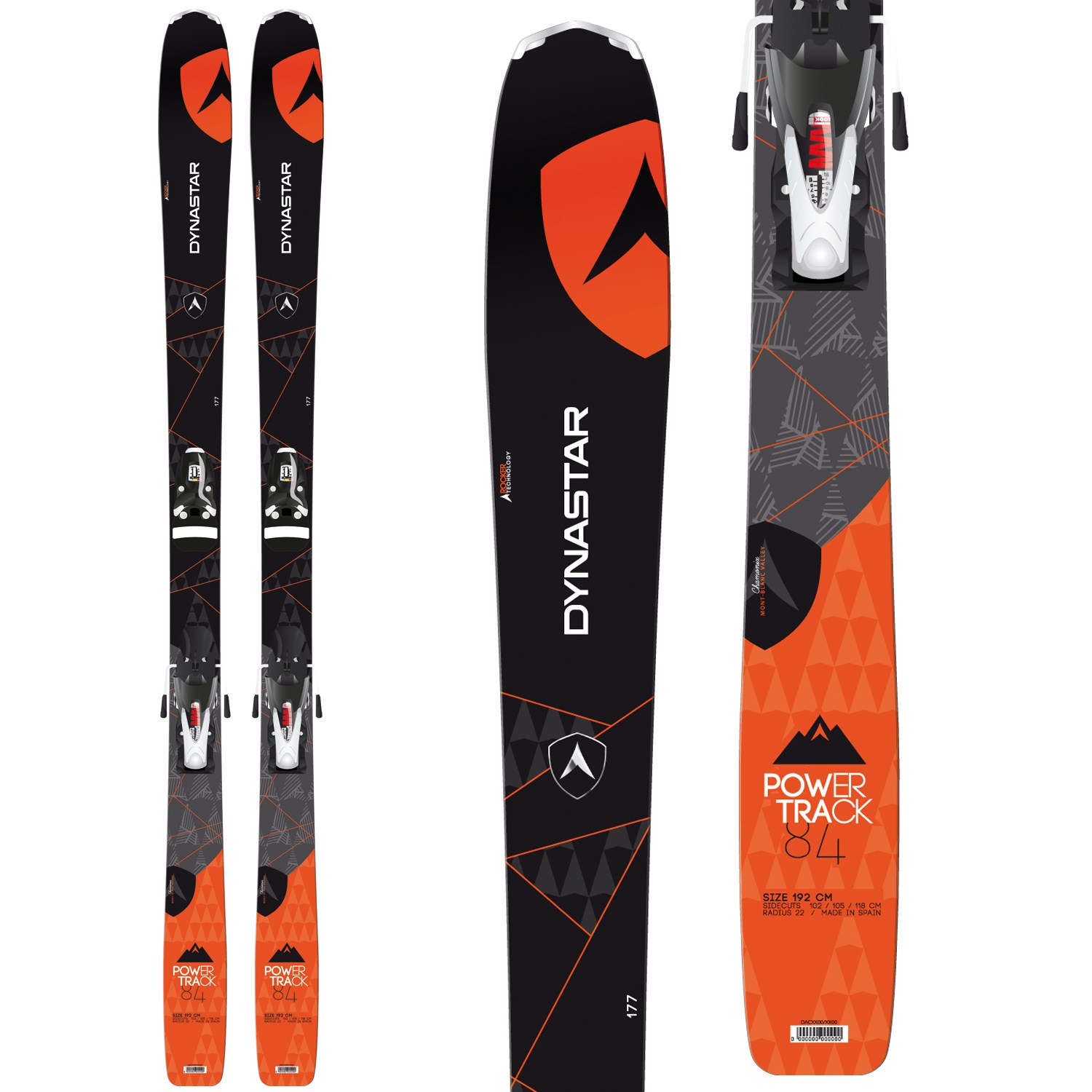 Dynastar Powertrack 84 Skis + SPX 12 Bindings 2015 evo