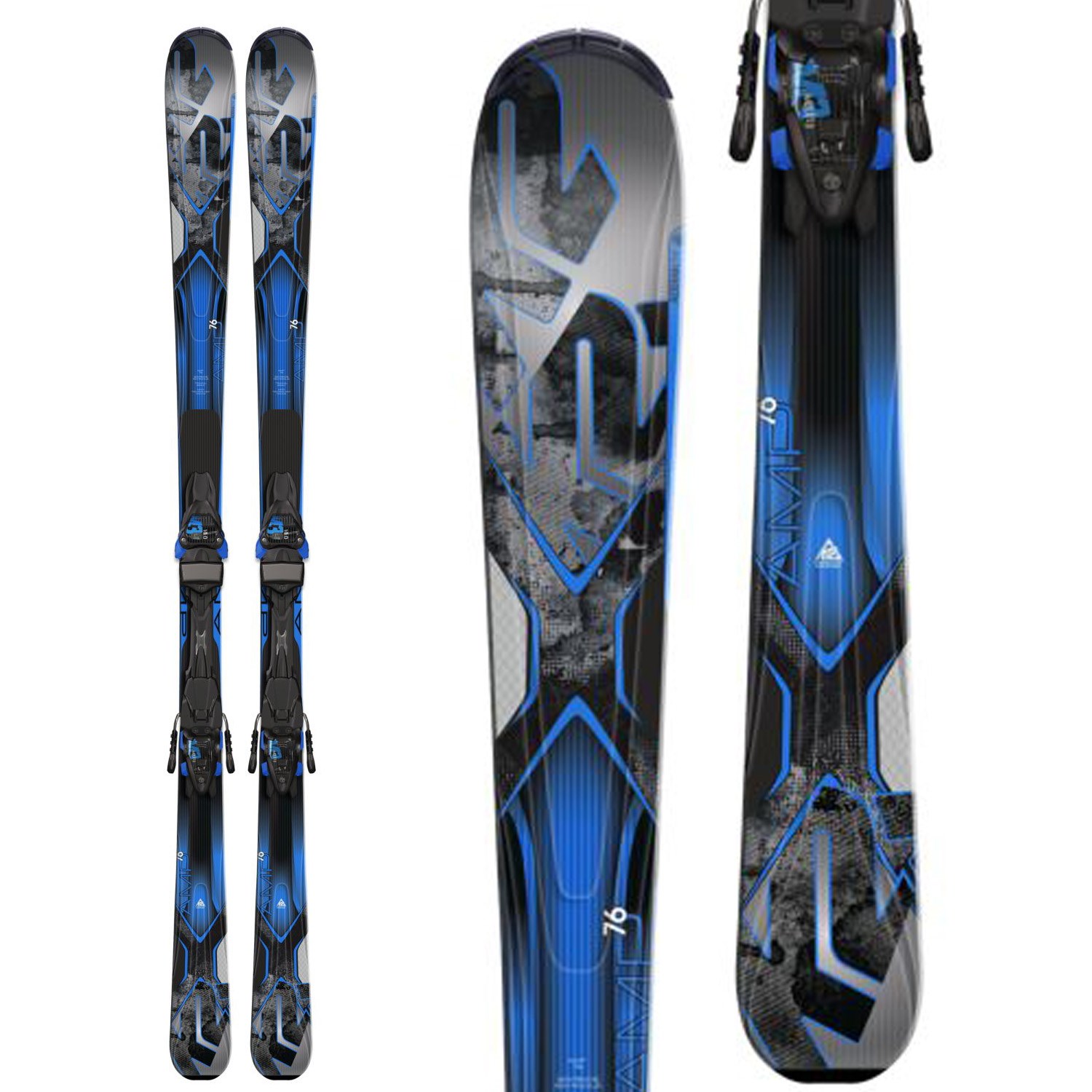 K2 AMP 76 Skis + M3 10 Bindings 2015 evo