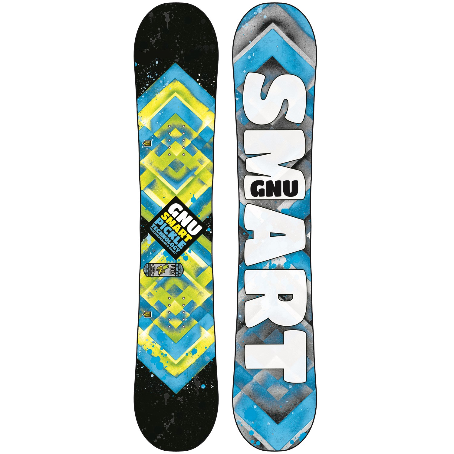 GNU Smart Pickle BTX Snowboard Big Kids' 2015 + Burton Grom Snowboard