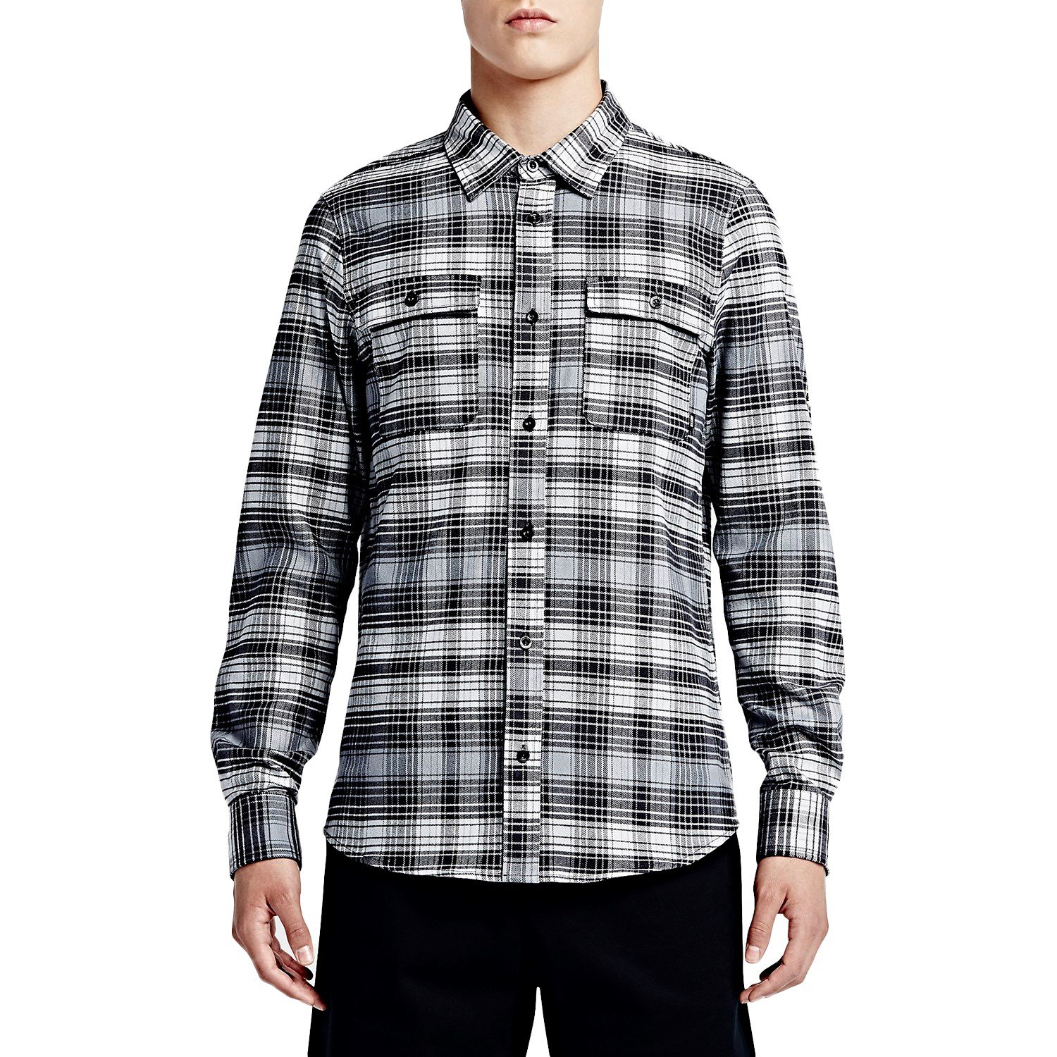 nike long sleeve button down shirt