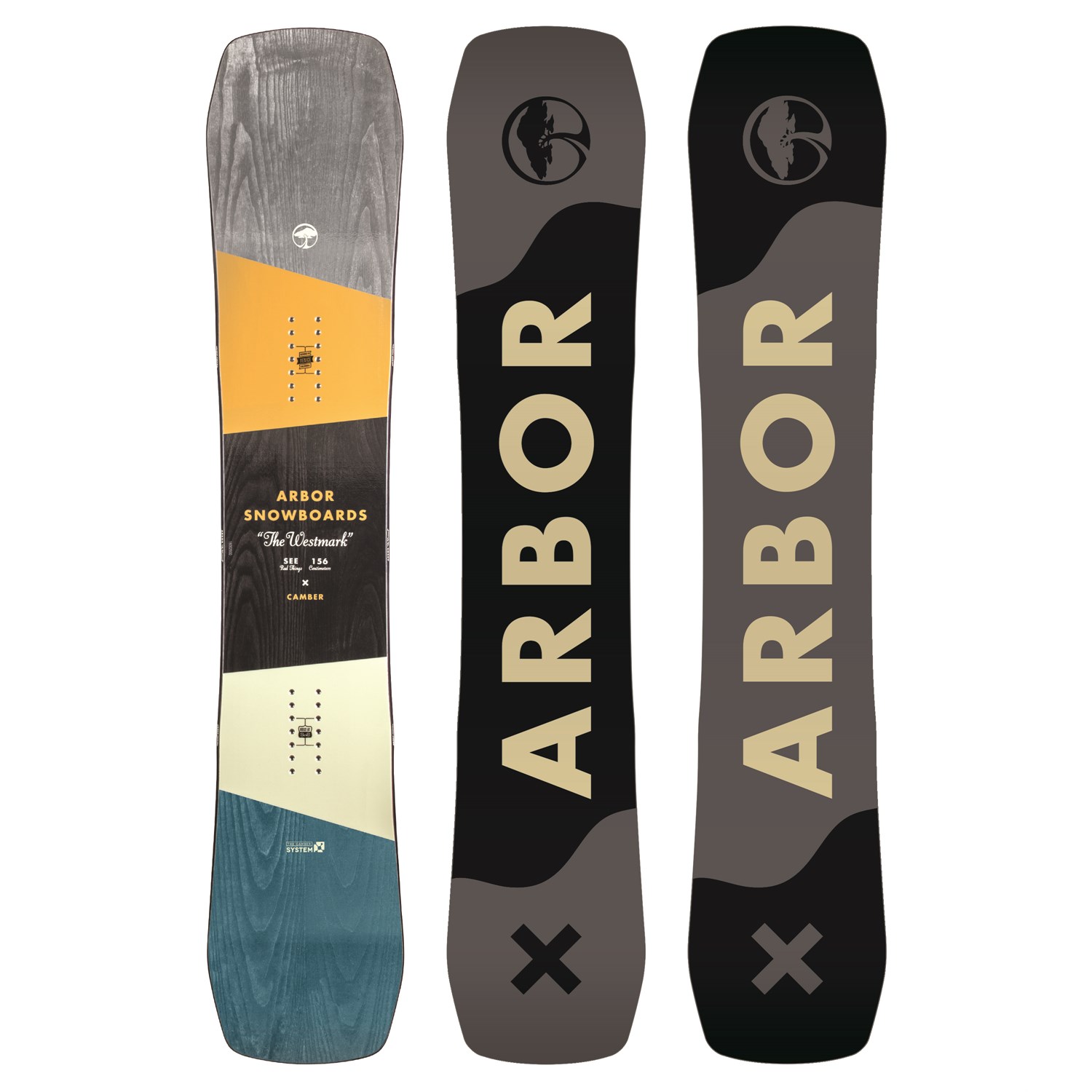 Arbor Westmark Camber Snowboard 2016 + Flux DS Snowboard Bindings evo