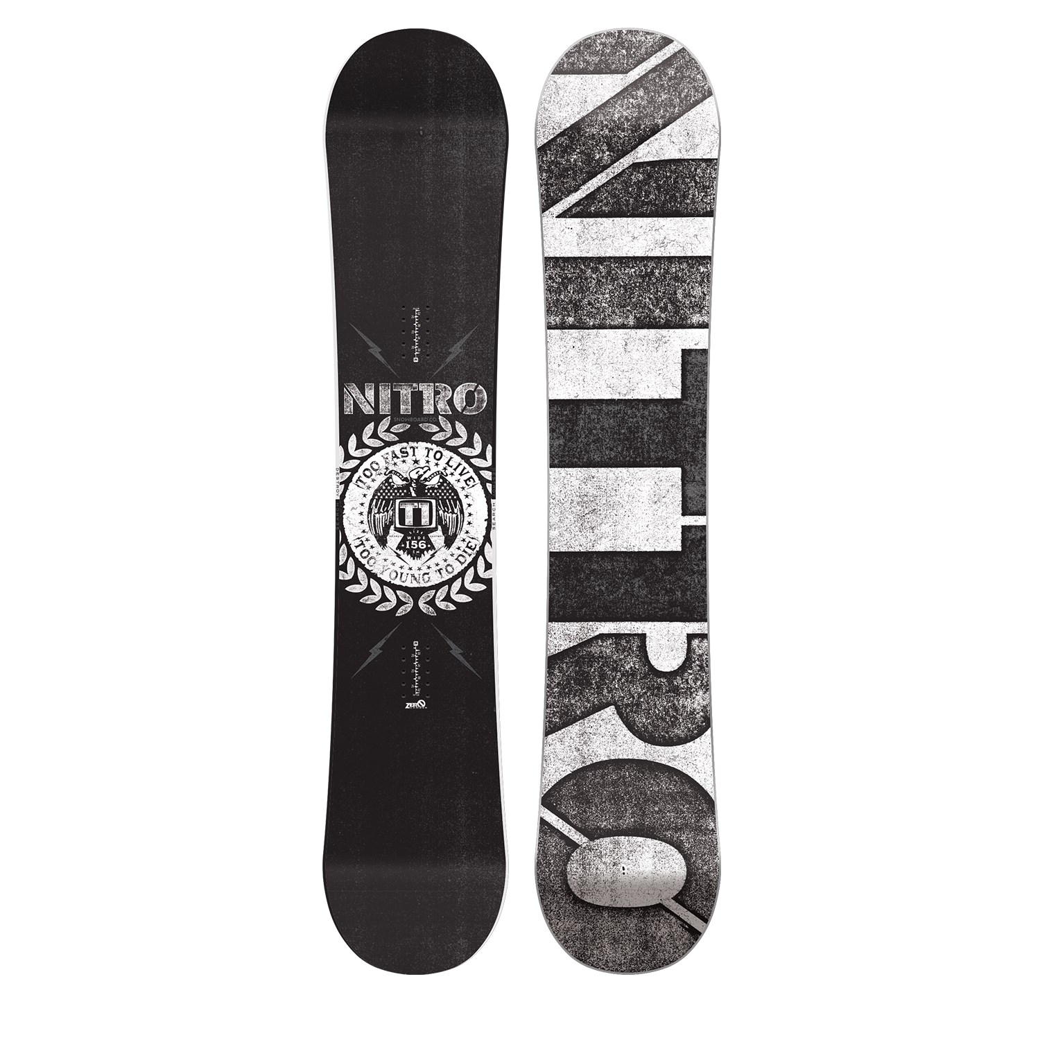 Nitro T1 Wide Snowboard + Nitro Zero Snowboard Bindings 2016 evo outlet