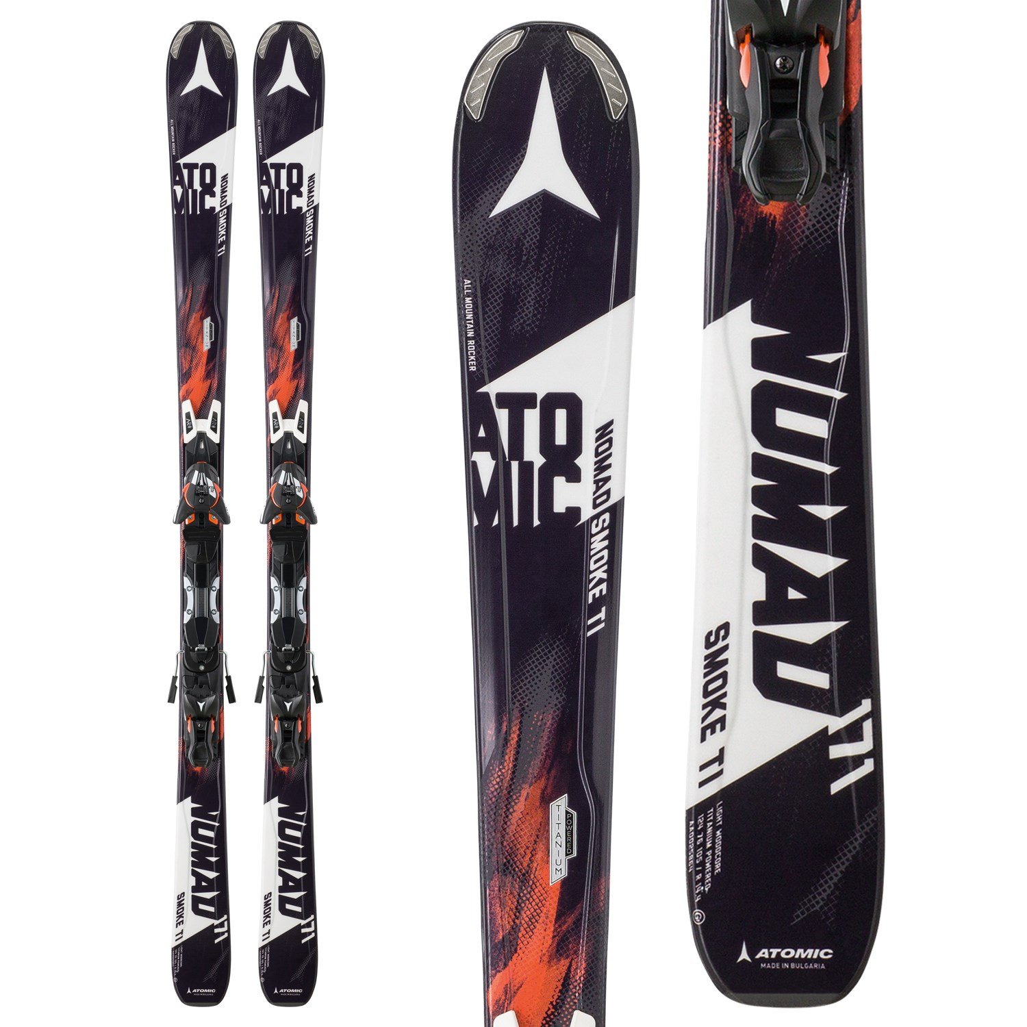 Atomic Nomad Smoke Ti Skis + XTO 12 Skis Bindings 2016 evo