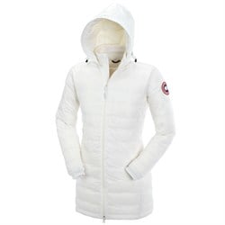 women canada goose camp hooded jacket white