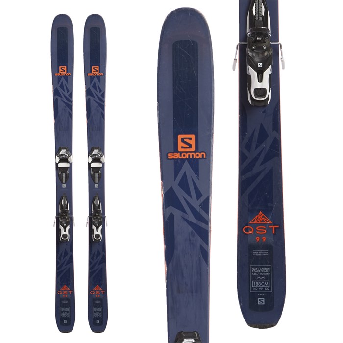 Salomon Qst Skis Warden Bindings Used Evo