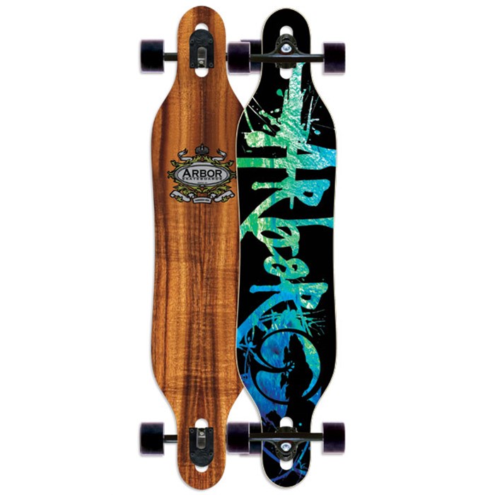 Arbor Axis Koa Longboard Complete evo