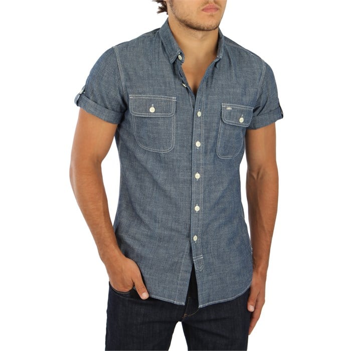 obey button shirt