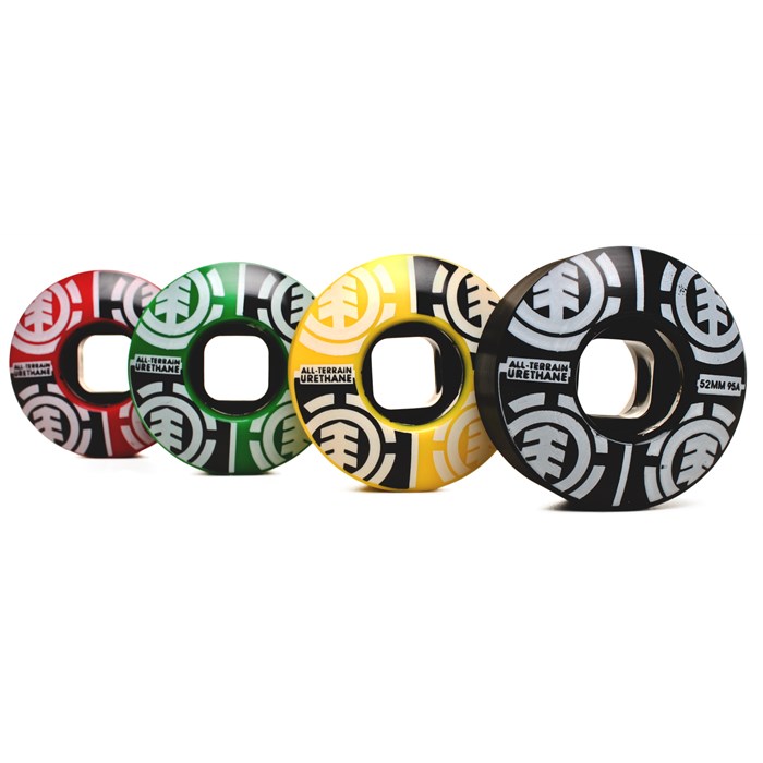 Element Quadrant Rasta Skateboard Wheels evo
