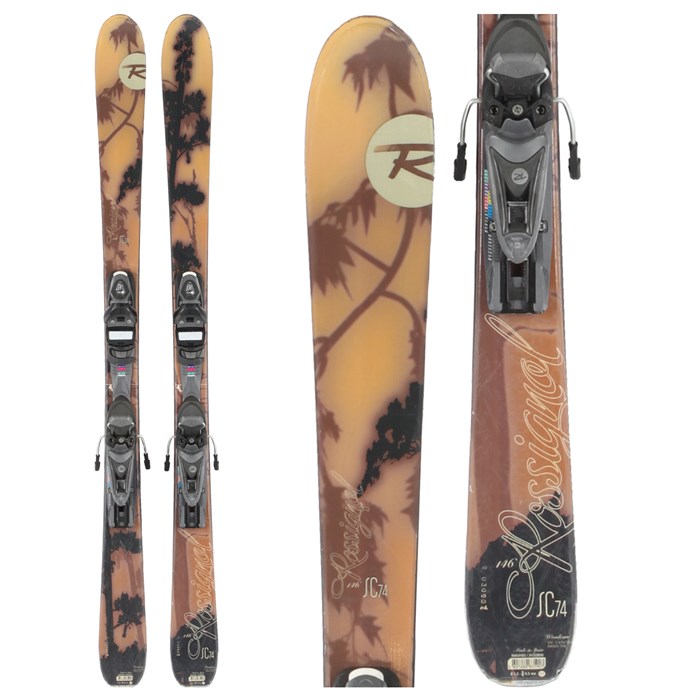 Rossignol SC 74 Skis + Bindings Women's Used 2010 evo outlet