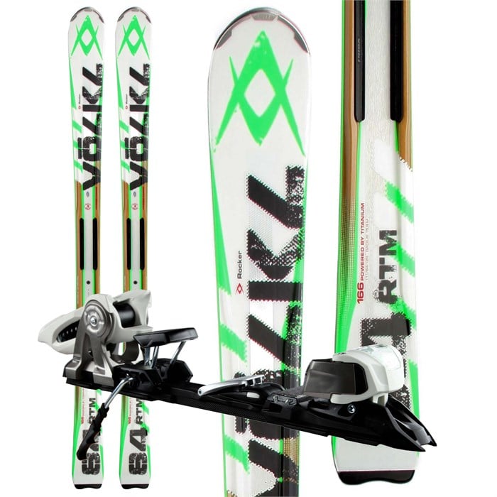 Volkl RTM 84 Skis + iPT Wide Ride 12.0 Bindings 2013 evo outlet