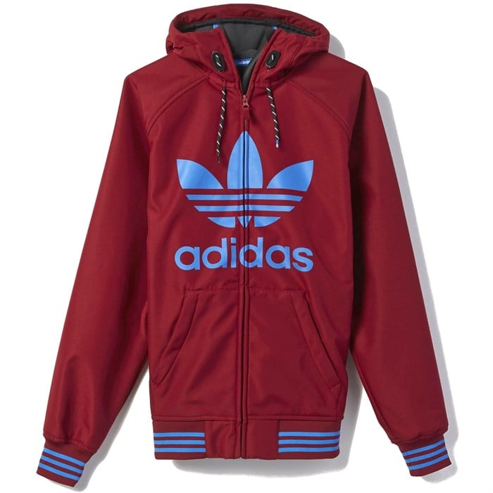 burgundy adidas track jacket women's