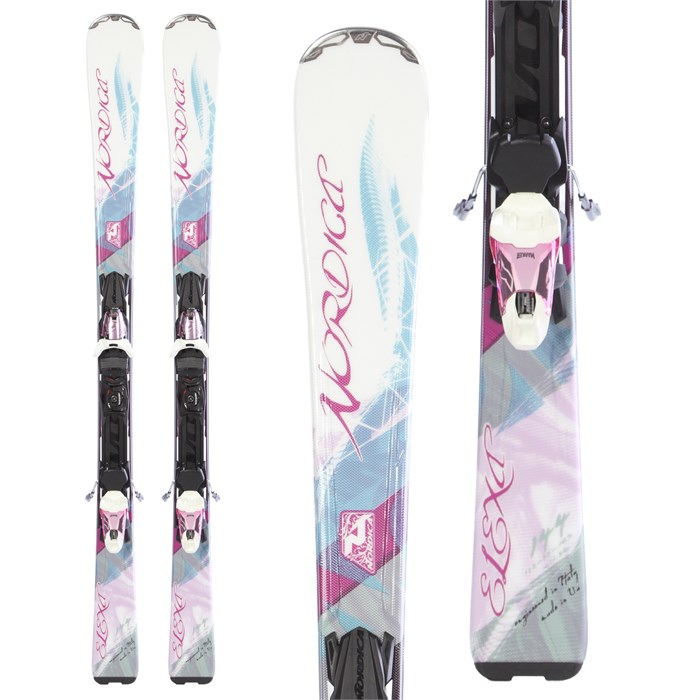 Nordica Elexa EVO Skis + N ADV P.R. EVO Bindings Women's 2014 evo