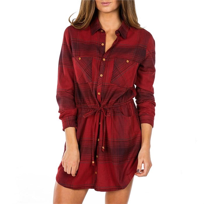 Element Jessey LongSleeve ButtonDown Flannel Dress Women's evo outlet