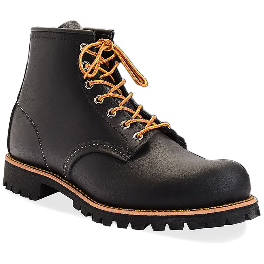 red wing round toe black