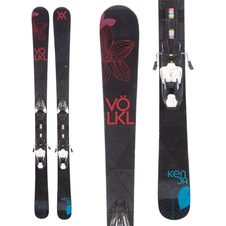 Volkl Kenja Skis + Atomic L10 Bindings Women's 2015 Used evo outlet