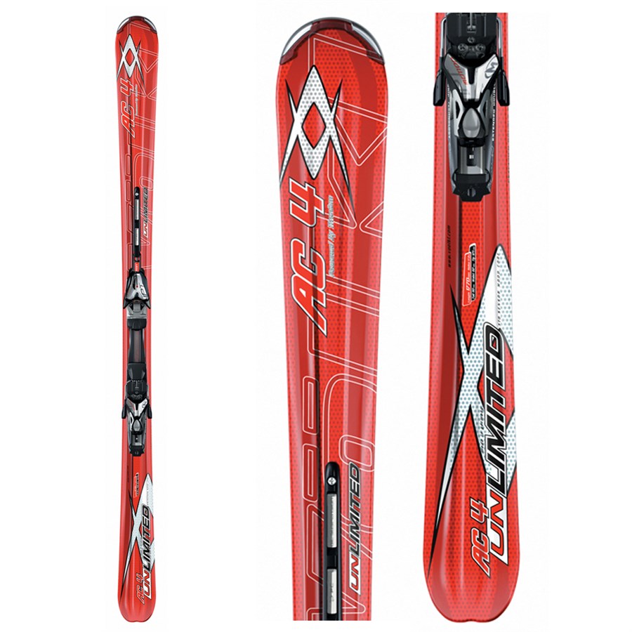 Volkl Unlimited AC4 Skis + Bindings Used 2007 evo outlet
