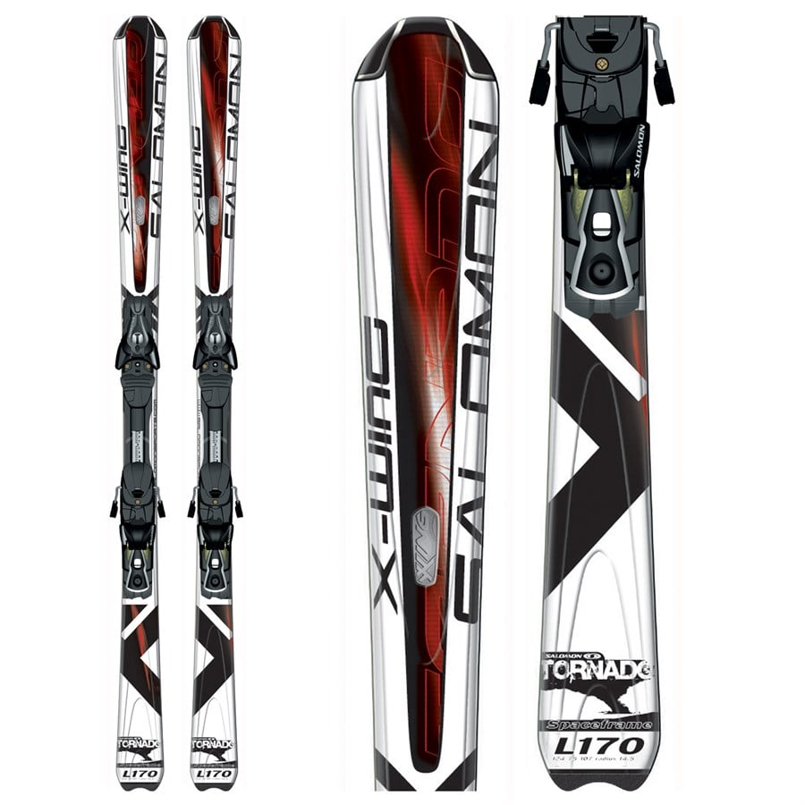 Salomon X Wing Tornado Skis + Salomon Bindings 2008 evo outlet