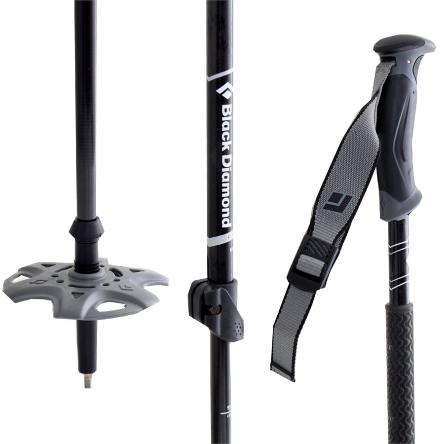 Black Diamond Pure Carbon Adjustable Ski Poles 2011 evo outlet