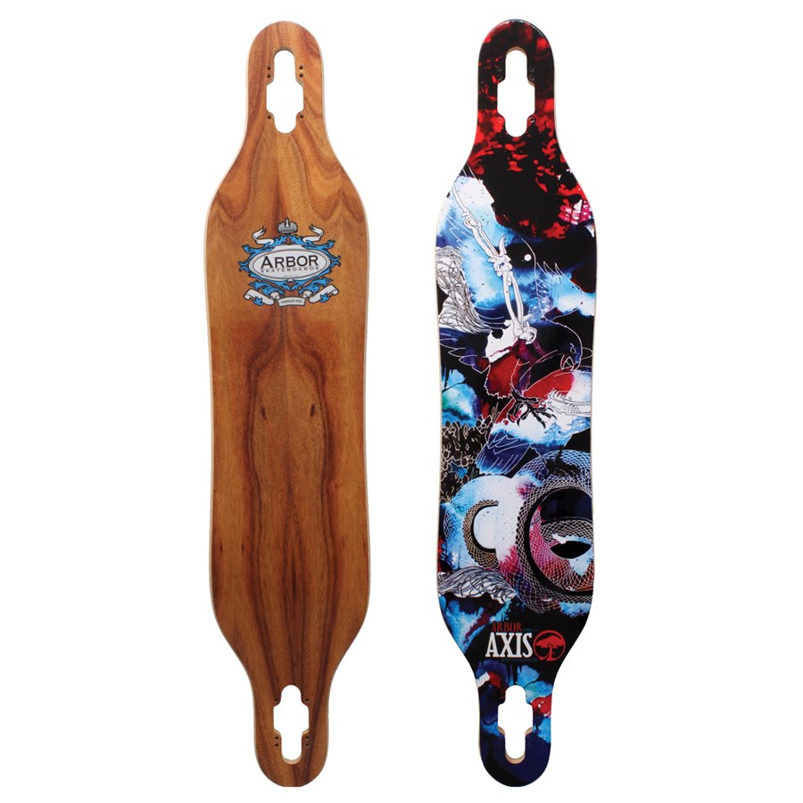 Arbor Axis Koa Longboard Deck evo