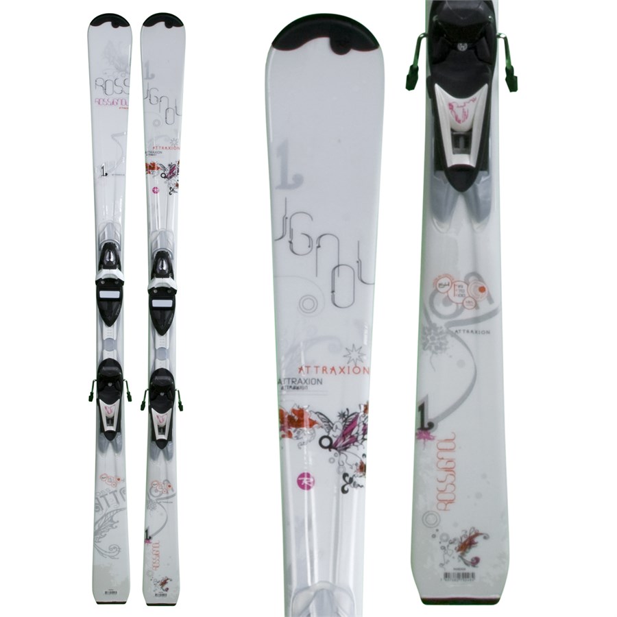 Rossignol Attraxion I Skis + Bindings Women's Used 2010 evo outlet