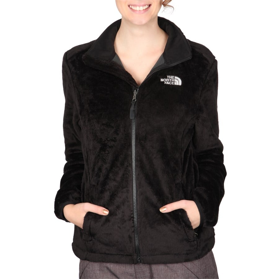 fuzzy north face zip up