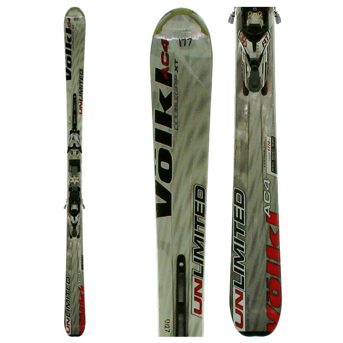 Volkl Unlimited AC4 Skis + Bindings Used 2006 evo outlet