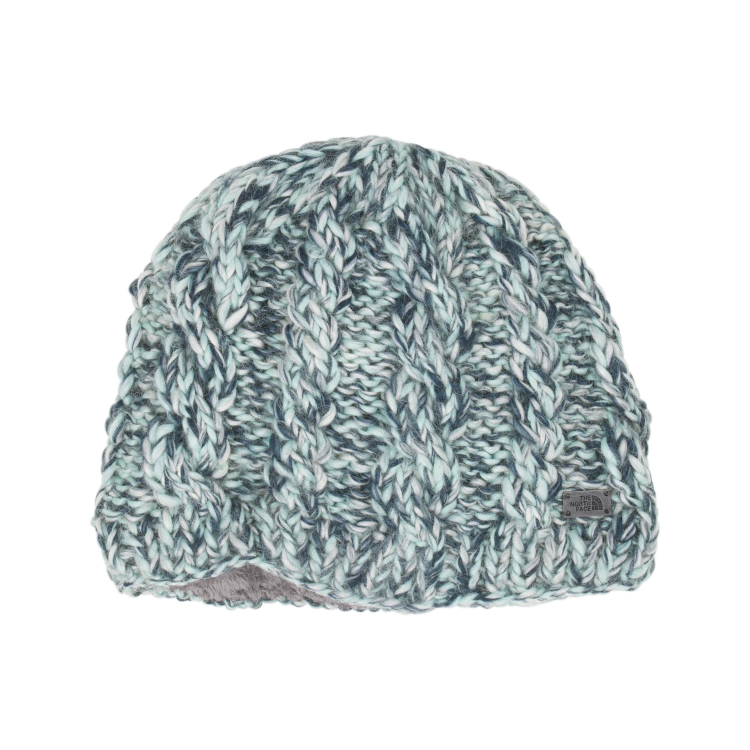 the north face women's fuzzy cable beanie