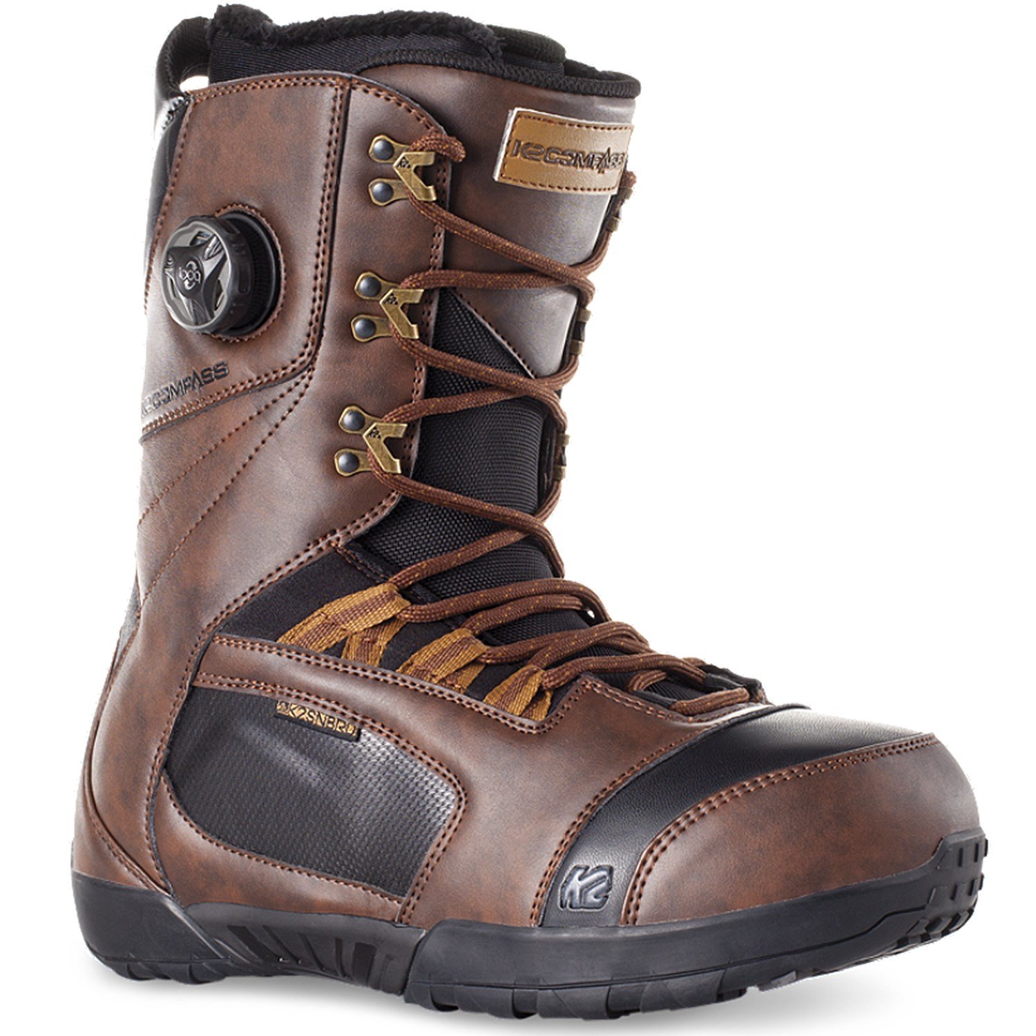 "snowboard boots brown