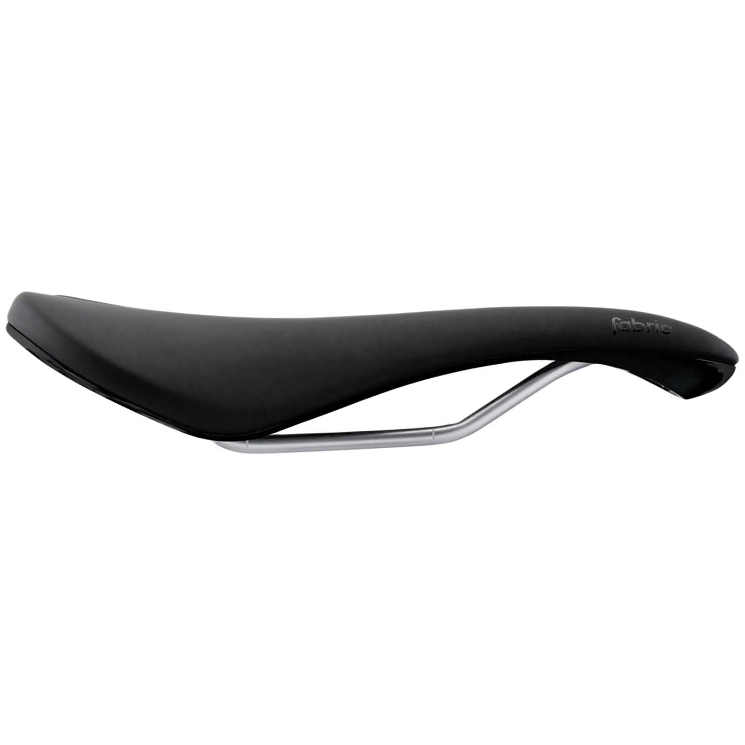 WHITE BLACK Fabric Scoop Elite Flat CroMo Rail Cycling Bike Saddle 142mm Seat