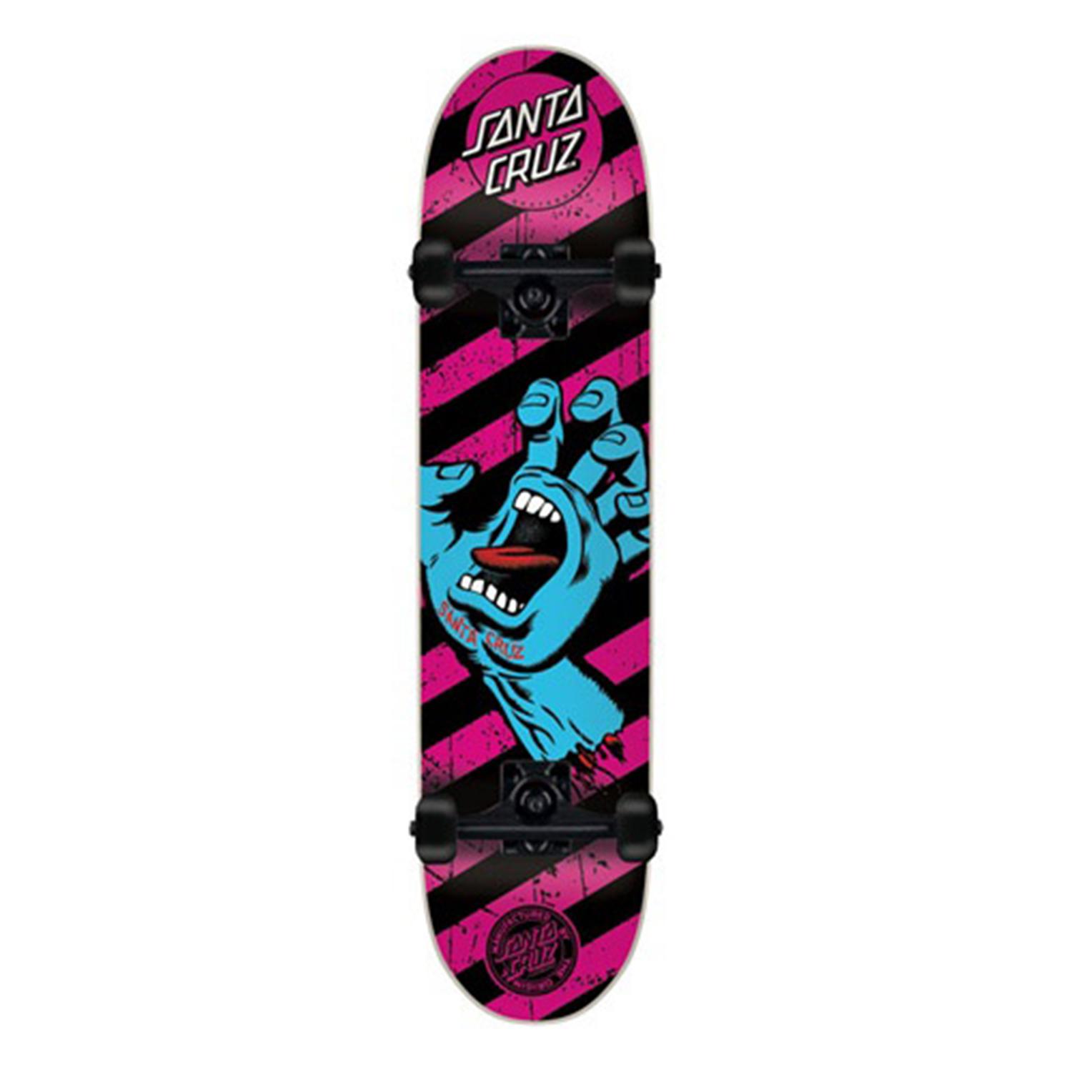 Santa Cruz Screaming Hand Stripe Powerply Skateboard Complete | evo