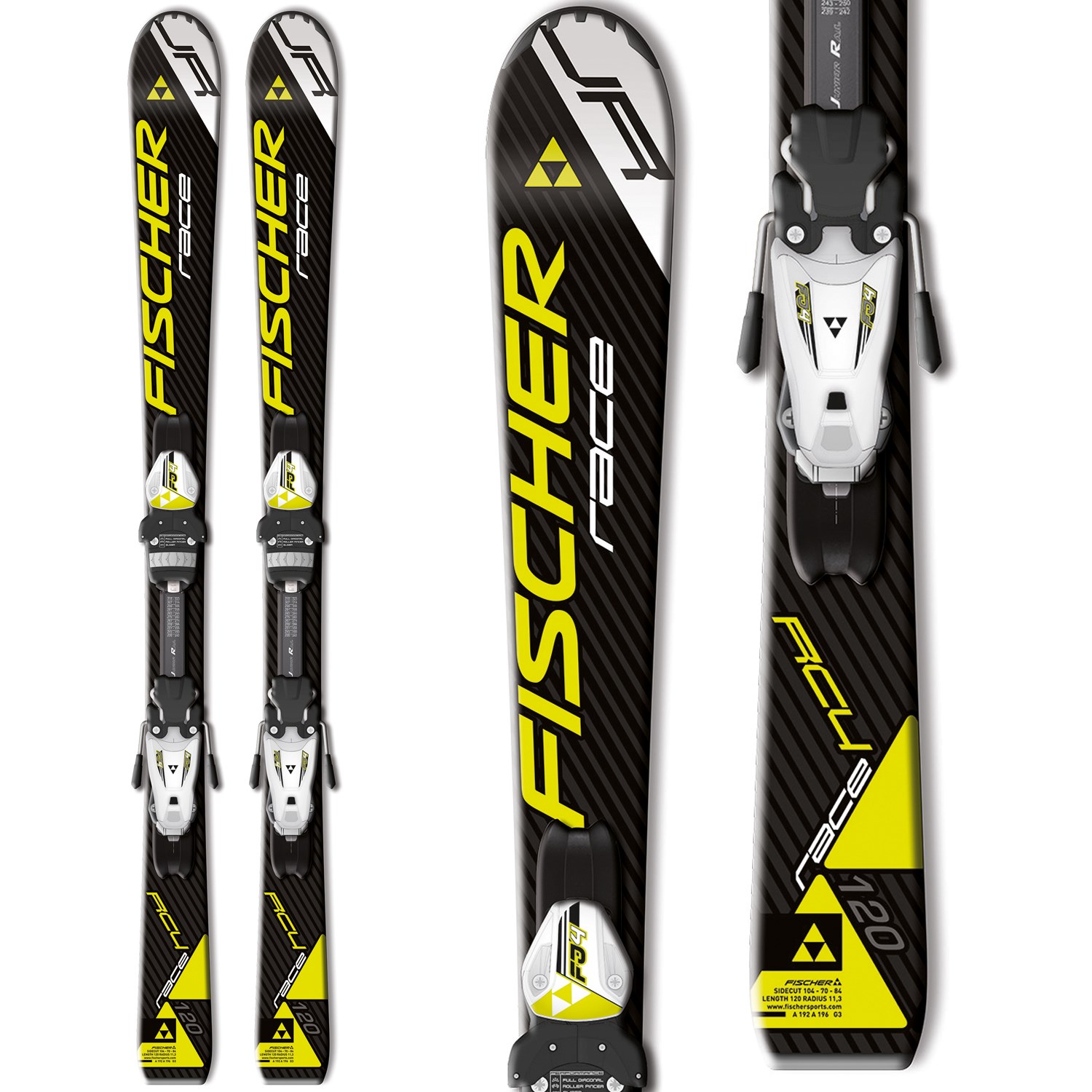 Fischer RC4 Race Skis + FJ4 AC Jr Rail Bindings - Boy's 2015 | evo